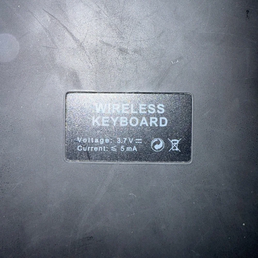Sleek Black Tablet Keyboard with Protective Case